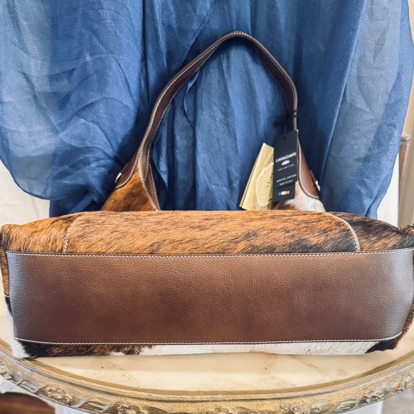 NWT - MADE IN ITALY - CAVALCANTI COWHIDE GENUINE LEATHER PURSE - Picture 3 of 4
